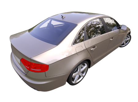 Modern luxury car isolated on a white  の写真素材