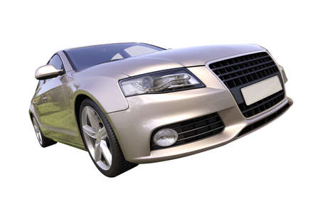Modern luxury car isolated on a white  の写真素材