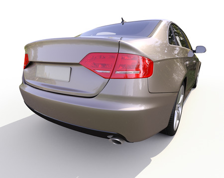 Modern luxury car on a light の写真素材