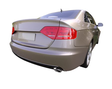Modern luxury car isolated on a white  の写真素材
