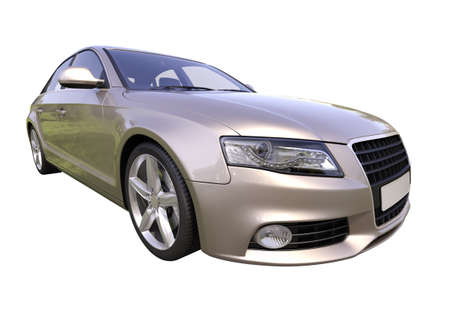 Modern luxury car isolated on a white  の写真素材