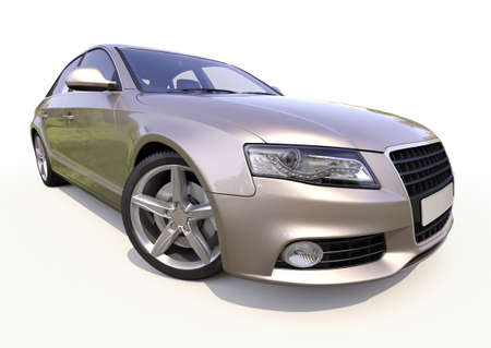 Modern luxury car on a light の写真素材
