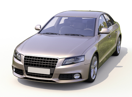 Modern luxury car on a light の写真素材