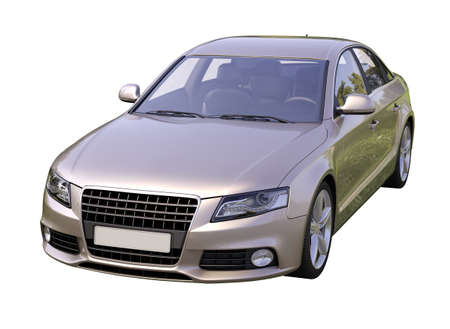 Modern luxury car isolated on a white  の写真素材