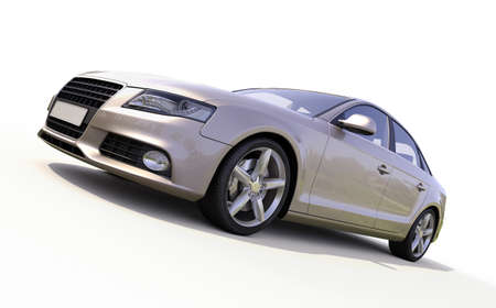 Modern luxury car on a light の写真素材