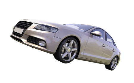 Modern luxury car isolated on a white  の写真素材
