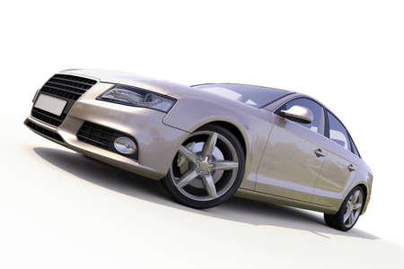 Modern luxury car on a light の写真素材