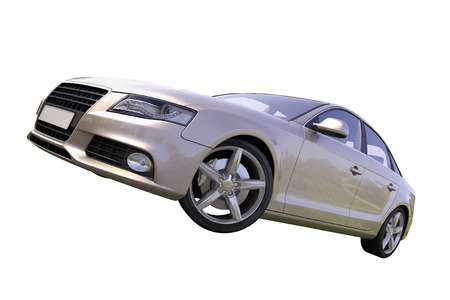 Modern luxury car isolated on a white  の写真素材