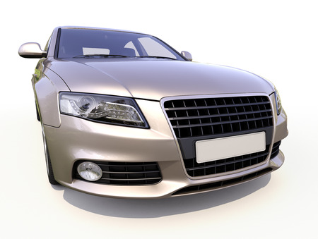 Modern luxury car on a light の写真素材