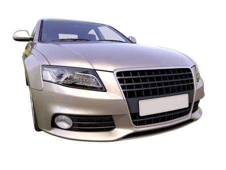Modern luxury car isolated on a white  の写真素材