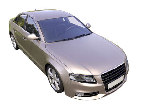 Modern luxury car isolated on a white  の写真素材