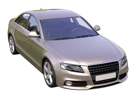 Modern luxury car isolated on a white  の写真素材