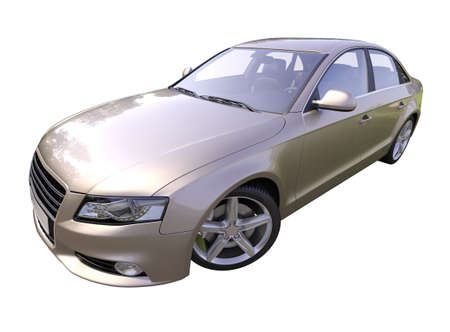 Modern luxury car isolated on a white  の写真素材