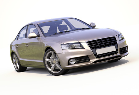 Modern luxury car on a light の写真素材