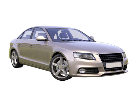 Modern luxury car isolated on a white  の写真素材