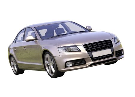 Modern luxury car isolated on a white  の写真素材