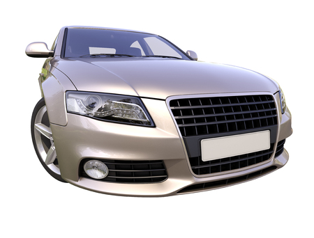 Modern luxury car isolated on a white  の写真素材