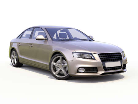 Modern luxury car on a light の写真素材