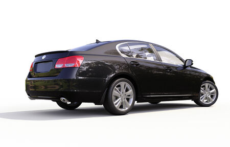 Modern luxury car on a light backgroundの写真素材