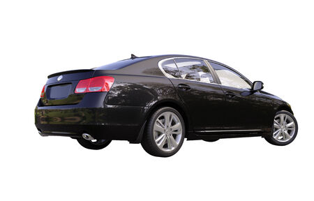 Modern luxury car isolated on a white backgroundの写真素材