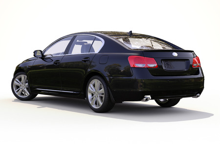 Modern luxury car on a light backgroundの写真素材