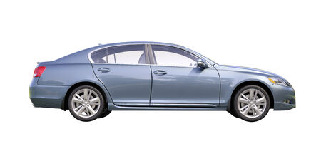Modern luxury car isolated on a white backgroundの写真素材