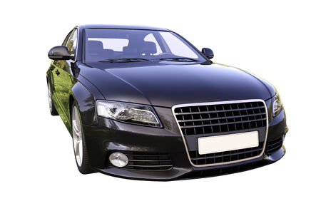 Modern luxury car isolated on a white backgroundの写真素材