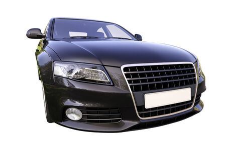 Modern luxury car isolated on a white backgroundの写真素材
