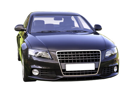 Modern luxury car isolated on a white backgroundの写真素材