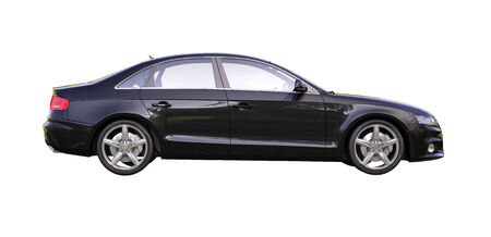 Modern luxury car isolated on a white backgroundの写真素材