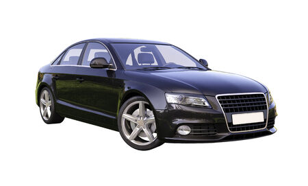 Modern luxury car isolated on a white backgroundの写真素材