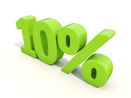 Ten percent off. Discount 10%. 3D illustration.の写真素材