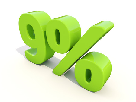 Nine percent off. Discount 9%. 3D illustration.の写真素材