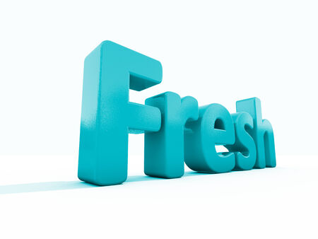 Word fresh icon on a white background. 3D illustration.の写真素材