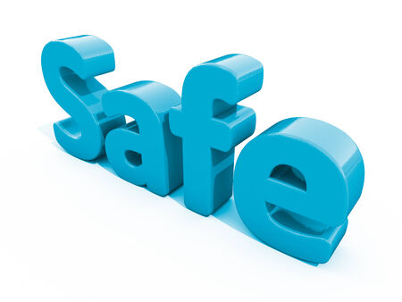 Word safe icon on a white background. 3D illustration.の写真素材