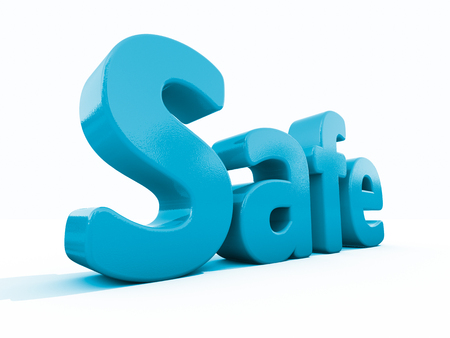 Word safe icon on a white background. 3D illustration.の写真素材