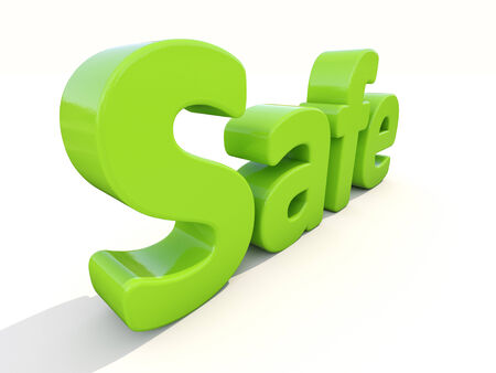 Word safe icon on a white background. 3D illustration.の写真素材
