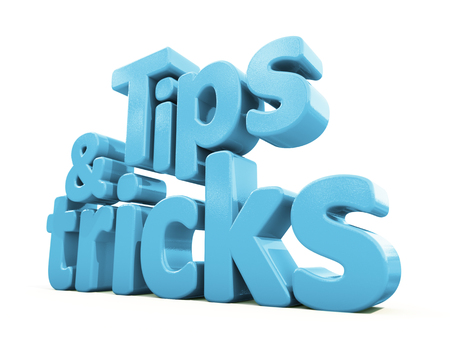 Tips and tricks icon on a white background. 3D illustration.の写真素材