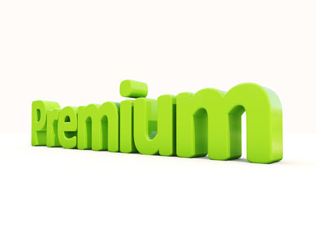 Word premium icon on a white background. 3D illustration.の写真素材