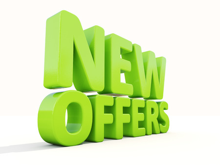 New offers icon on a white background. 3D illustrationの写真素材