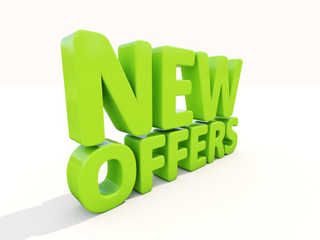 New offers icon on a white background. 3D illustrationの写真素材