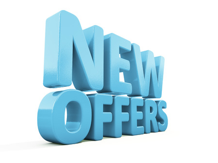New offers icon on a white background. 3D illustrationの写真素材