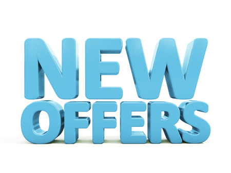 New offers icon on a white background. 3D illustrationの写真素材
