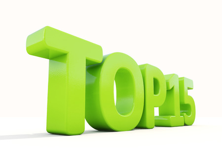 Top icon on a white background. 3D illustrationの写真素材