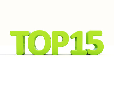 Top icon on a white background. 3D illustrationの写真素材