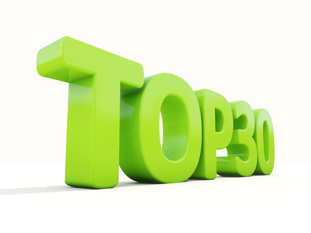 Top icon on a white background. 3D illustrationの写真素材