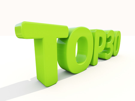 Top icon on a white background. 3D illustrationの写真素材