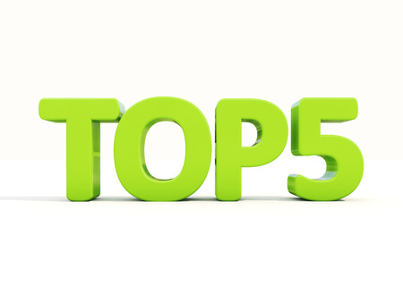 Top icon on a white background. 3D illustrationの写真素材