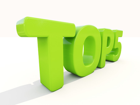Top icon on a white background. 3D illustrationの写真素材