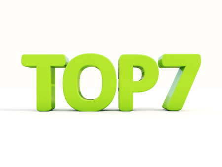 Top icon on a white background. 3D illustrationの写真素材